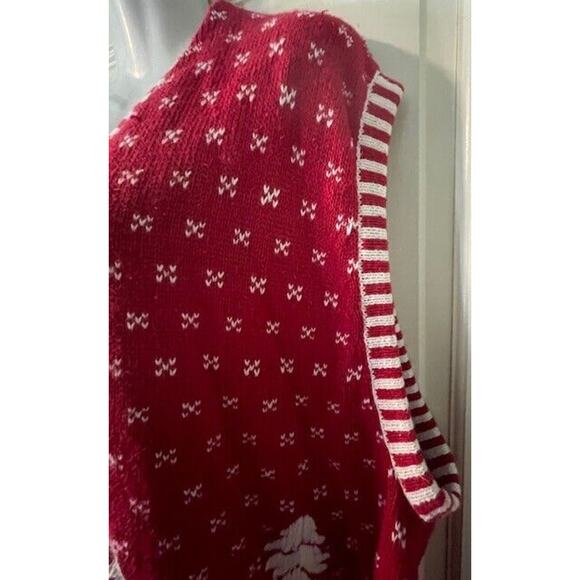 Bobby Brooks Christmas Holiday Ugly Sweater Vest Women's Size 26W/28W Plus - Picture 5 of 8